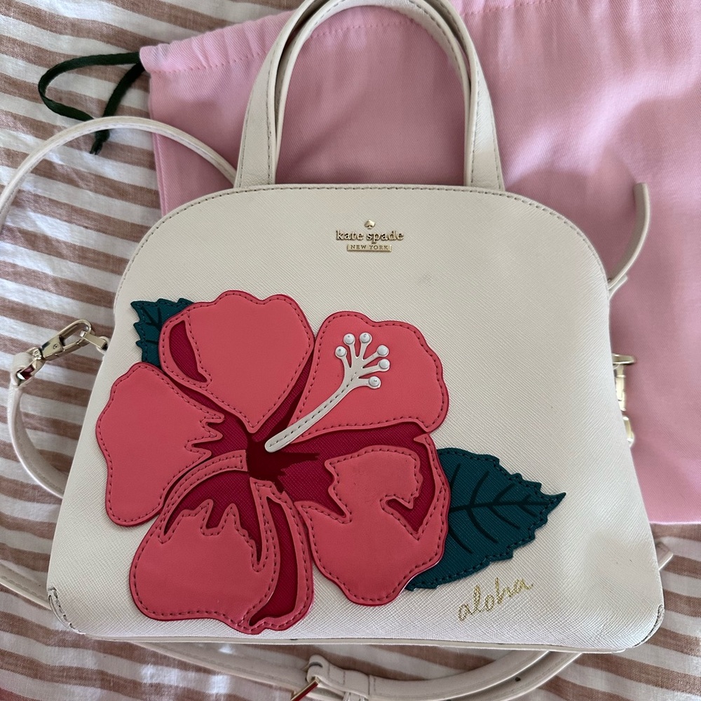RARE HTF Kate Spade Hawaii Exclusive Lottie Satchel Crossbody Bag